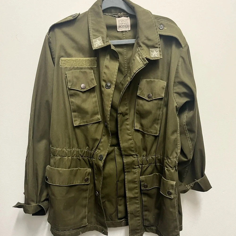FURST OF A KIND sequin Peacock Army Jacket - Picture 4 of 5